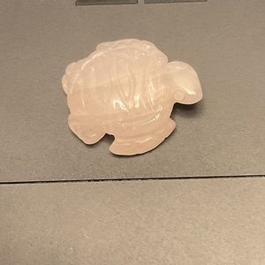 Rose Quartz Carved Turtle